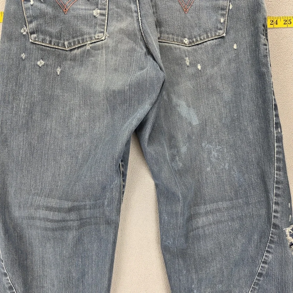 Vintage Levis Engineered Jeans Mens Blue Twisted Baggy Wide Leg Y2K Fits 32x28